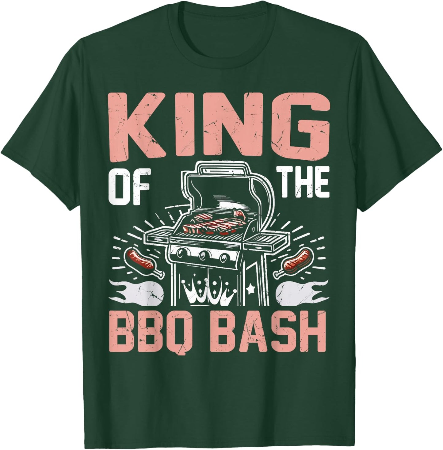King of the BBQ Bash BBQ Party T-Shirt - T-Shirt | Forest