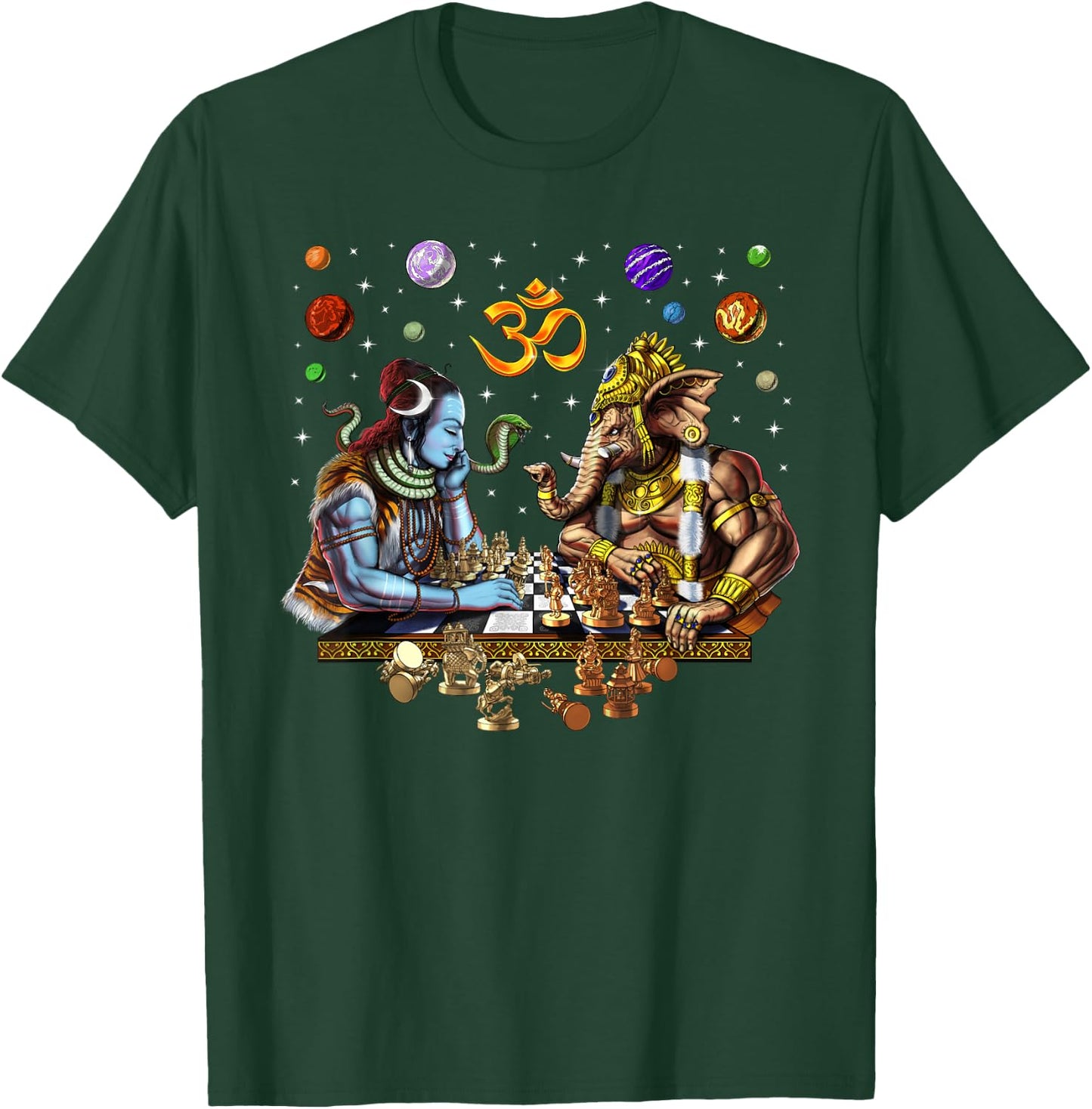 Lord Shiva Ganesha Hindu God Hinduism Gods Spiritual Om T-Shirt - T-Shirt | Forest