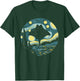 Stingray Manta Ray Starry Night Painting Art T-Shirt - T-Shirt | Forest