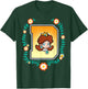 Super Mario Princess Daisy University Letter Portrait Logo T-Shirt - T-Shirt | Forest