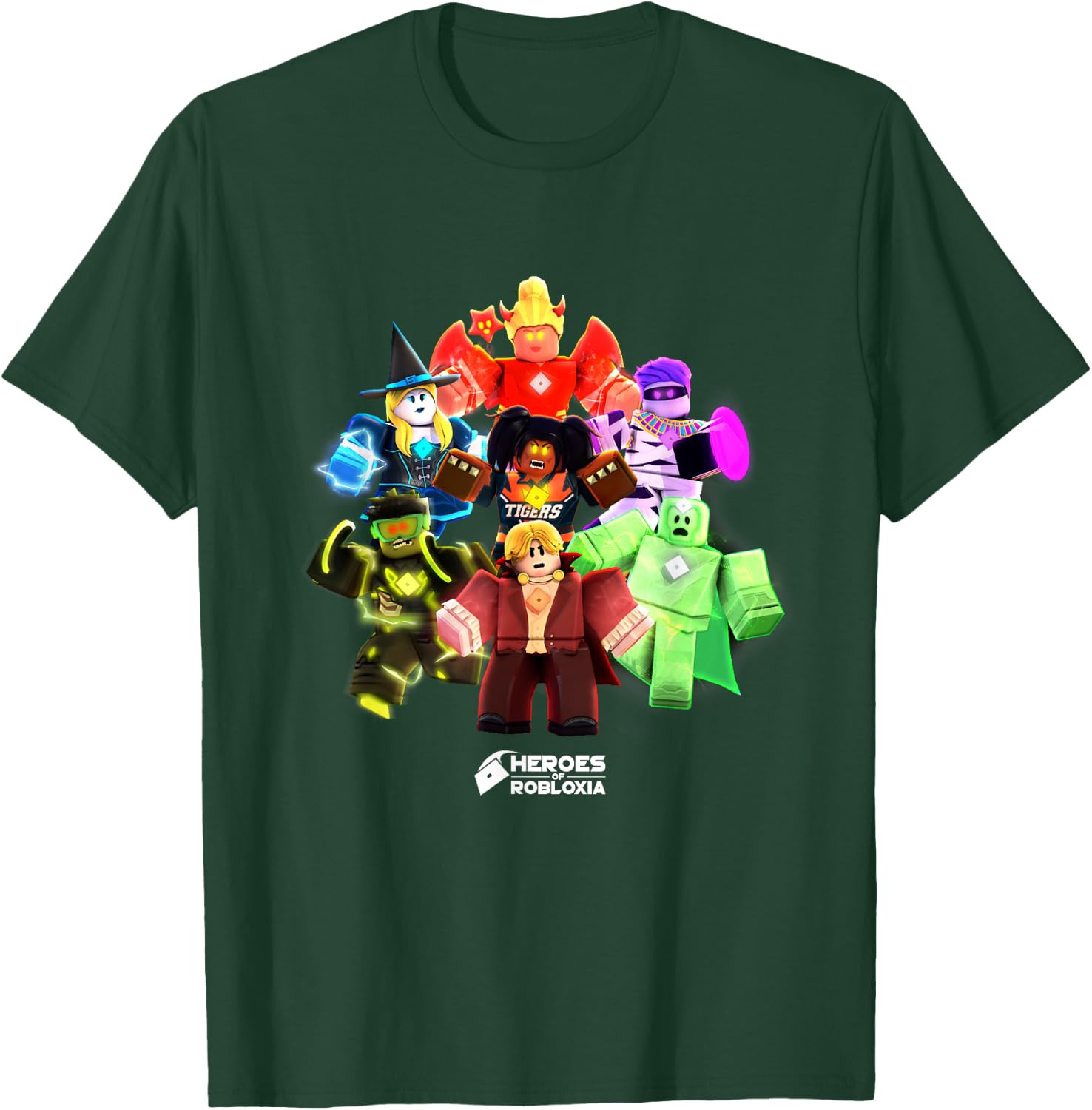 Roblox Halloween Heroes Black - Classic Fit, , Short Sleeve, Casual T-Shirt - T-Shirt | Forest
