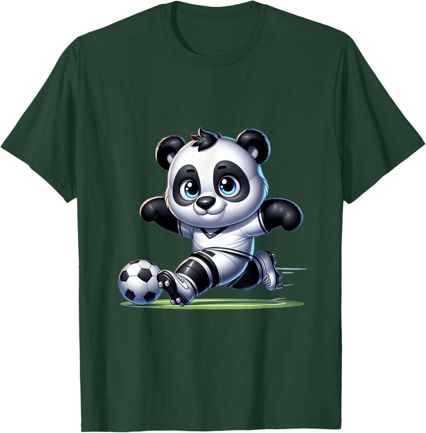 Cute Soccer Player Panda T-Shirt - T-Shirt | Forest