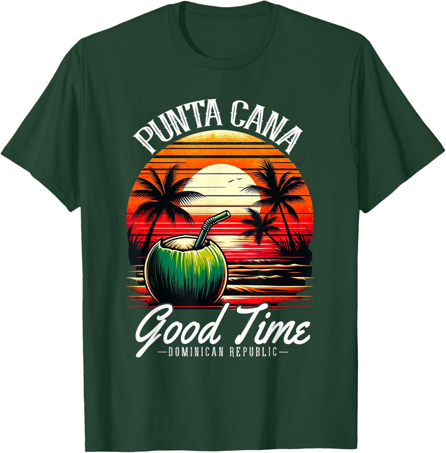 Punta Cana Family Vacation Shirt Dominican Republic Beach Men Women Girls Kids T-Shirt - T-Shirt | Forest