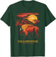 Yellowstone National Park Sun Bison Graphic T-Shirt - T-Shirt | Forest