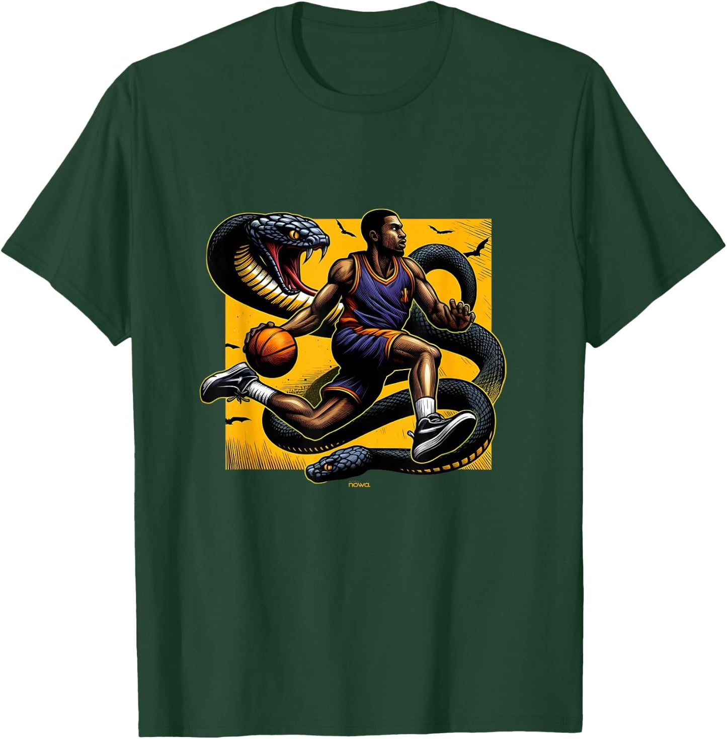 Followed by The Mamba Basketball Player ON YELLWO Ground T-Shirt - T-Shirt | Forest