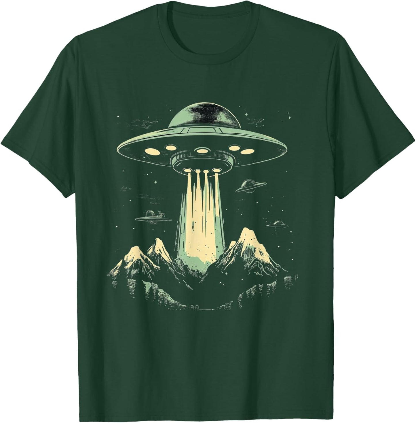 UFO Vintage Retro Pop Art T-Shirt - T-Shirt | Forest