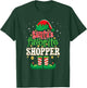 Santa's Favorite Shopper Christmas Matching Shopping T-Shirt - T-Shirt | Forest