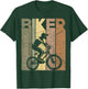 Mountain Biker Vintage MTB Retro Mountain Biking T-Shirt - T-Shirt | Forest