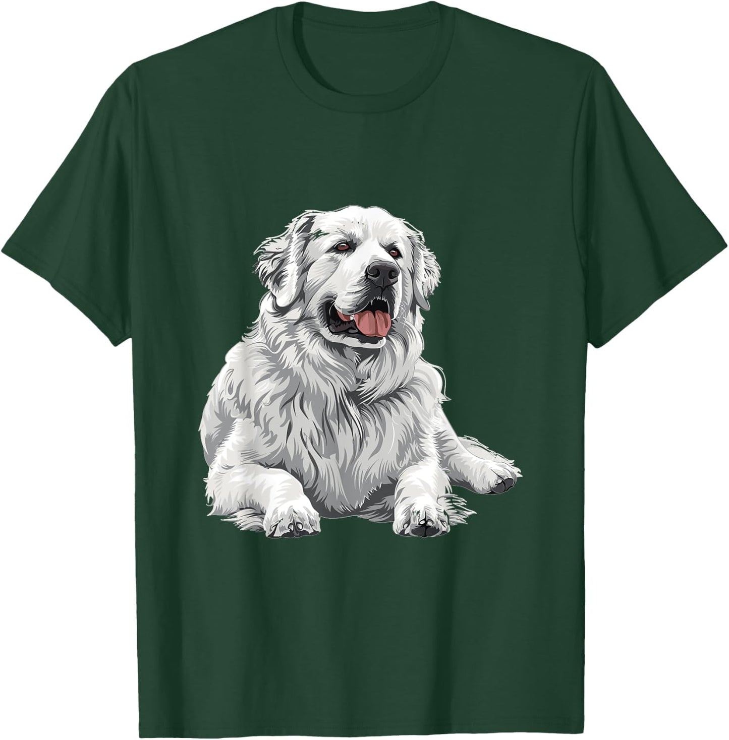 Great Pyrenees Dog Breed Graphic T-Shirt - T-Shirt | Forest
