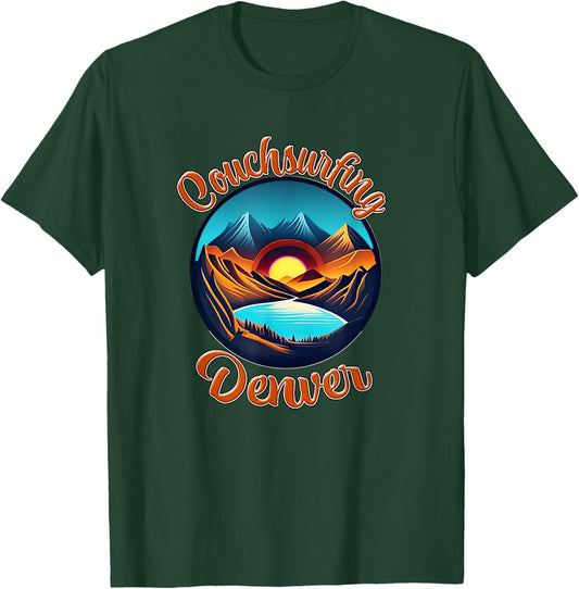 Couch Surfing Denver Colorado T-Shirt - T-Shirt | Forest