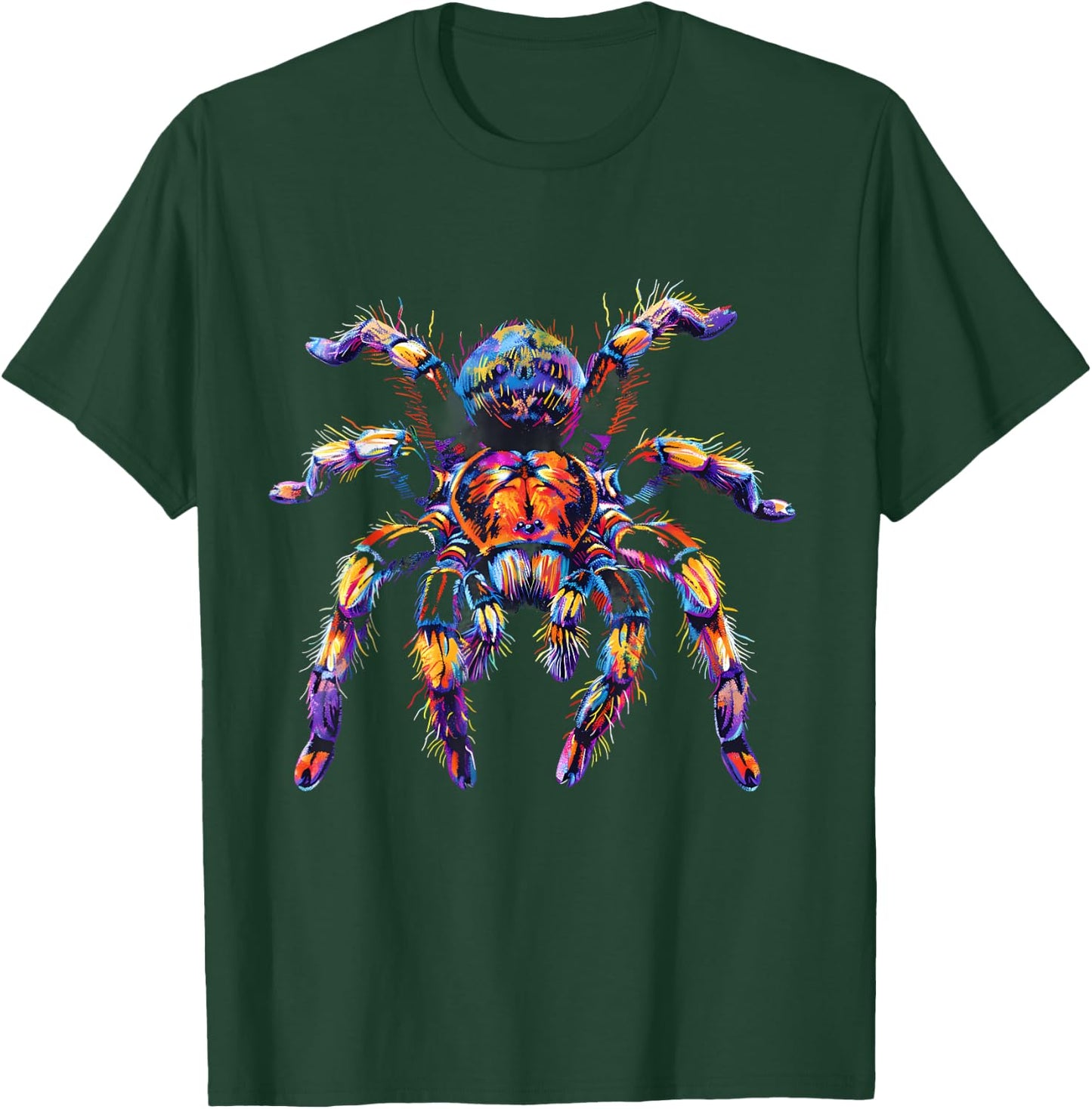 Tarantula Wildlife Artwork Colourful Splash Tarantula Lover T-Shirt - T-Shirt | Forest