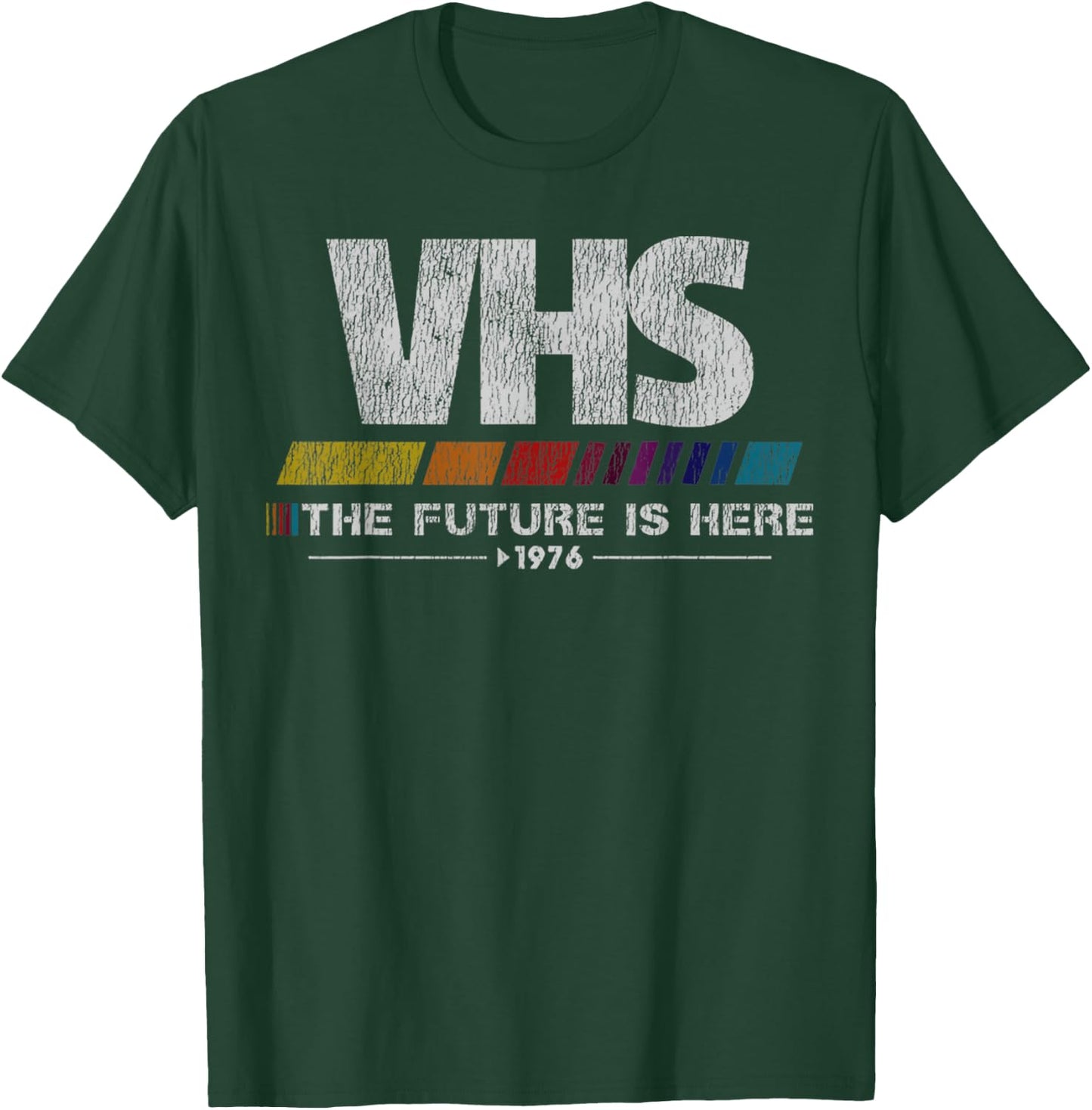 Vintage 80s video cassette tape VHS The Future Is Here T-Shirt - T-Shirt | Forest