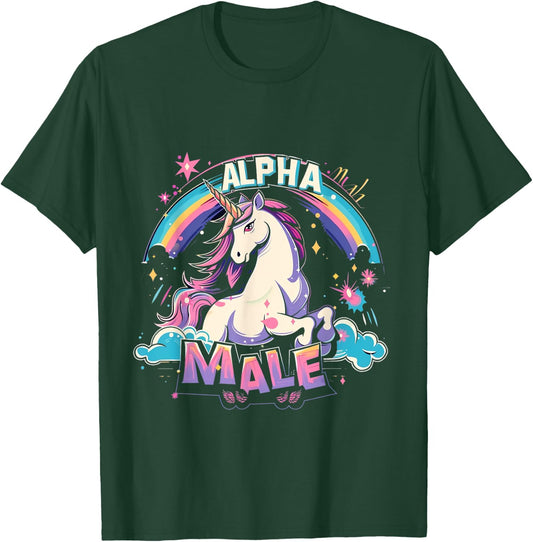 Alpha Male Unicorn Shirt - Alpha Male Unicorn T-Shirt - T-Shirt | Forest