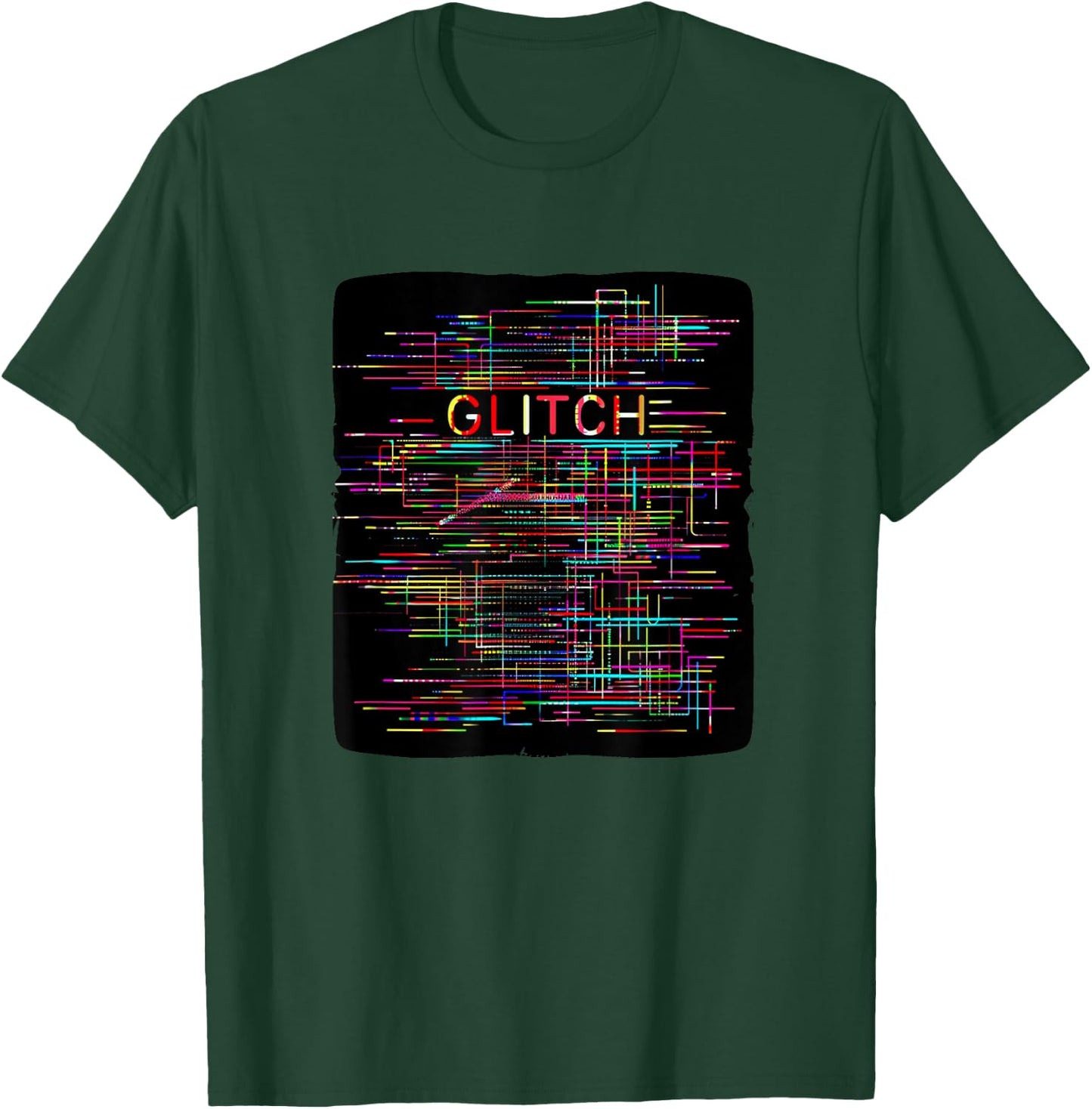 Nice colorful Glitch Speech Costume for Boys and Girls T-Shirt - T-Shirt | Forest