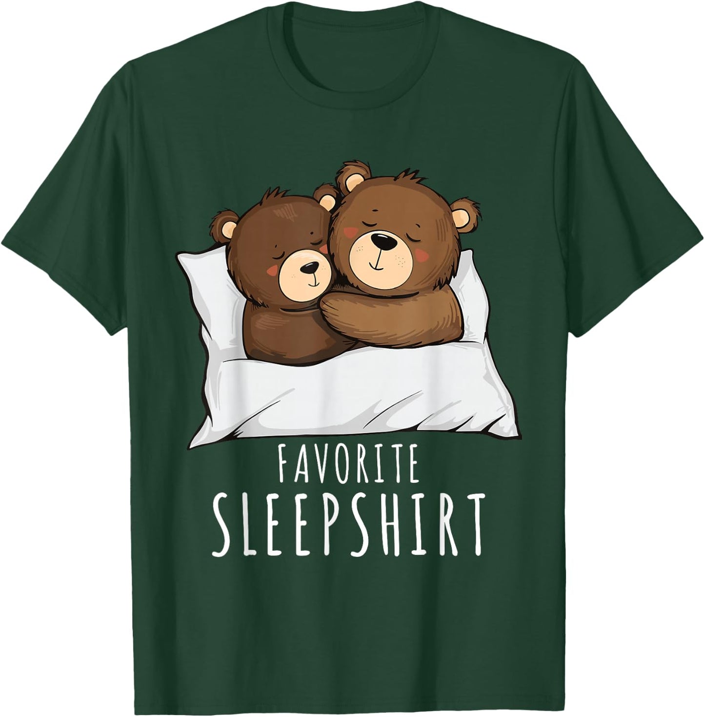 Couples Bears Pajama Favourite Sleepshirt Bears T-Shirt - T-Shirt | Forest