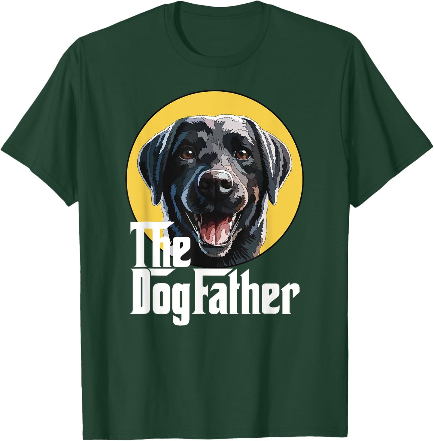 The Dog Father Black Labrador Retriever Lab Dad Daddy Girls Kids T-Shirt - T-Shirt | Forest
