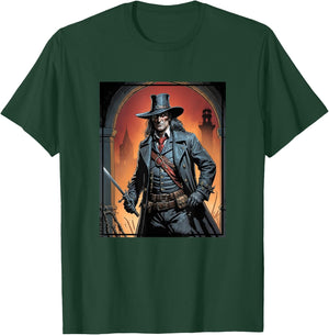 Van Helsing The Vampire Slayer Portrait T-Shirt - T-Shirt | Forest