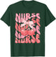 Cute Cherry Coquette Nurse Pink Bow Girlcore Nurse ICU ER RN T-Shirt - T-Shirt | Forest
