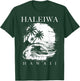 Haleiwa Hawaii Aloha Hawaiian Surfer Vintage Style T-Shirt - T-Shirt | Forest