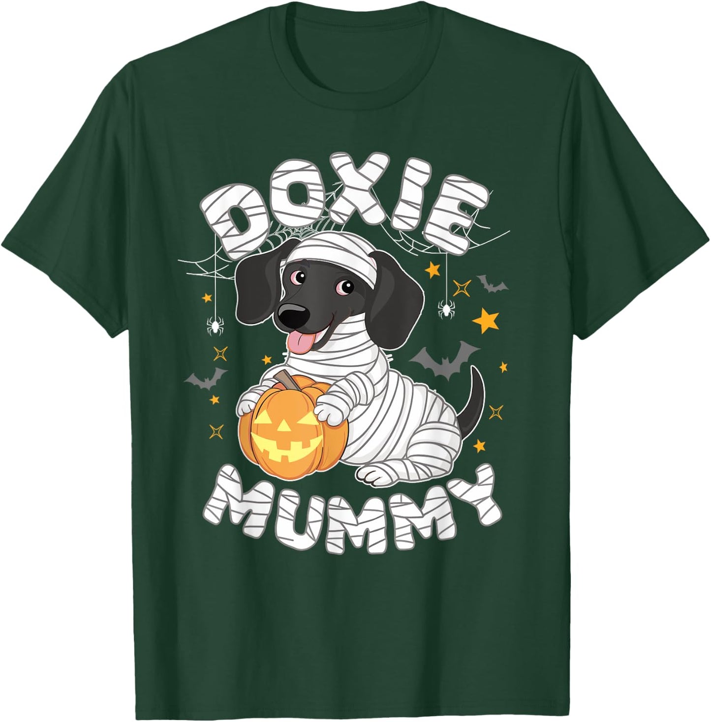 Halloween Costume Dachshund Dog Lover Doxie Mummy T-Shirt - T-Shirt | Forest