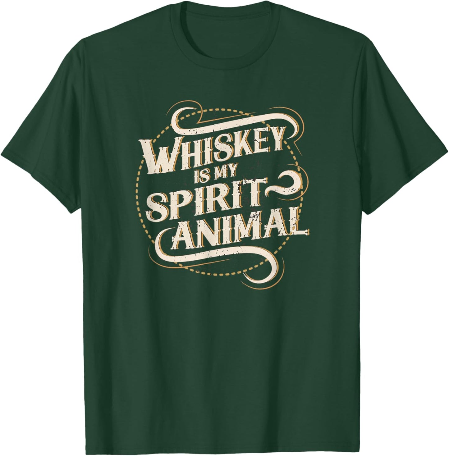 Whiskey Is My Spirit Animal T-Shirt - T-Shirt | Forest