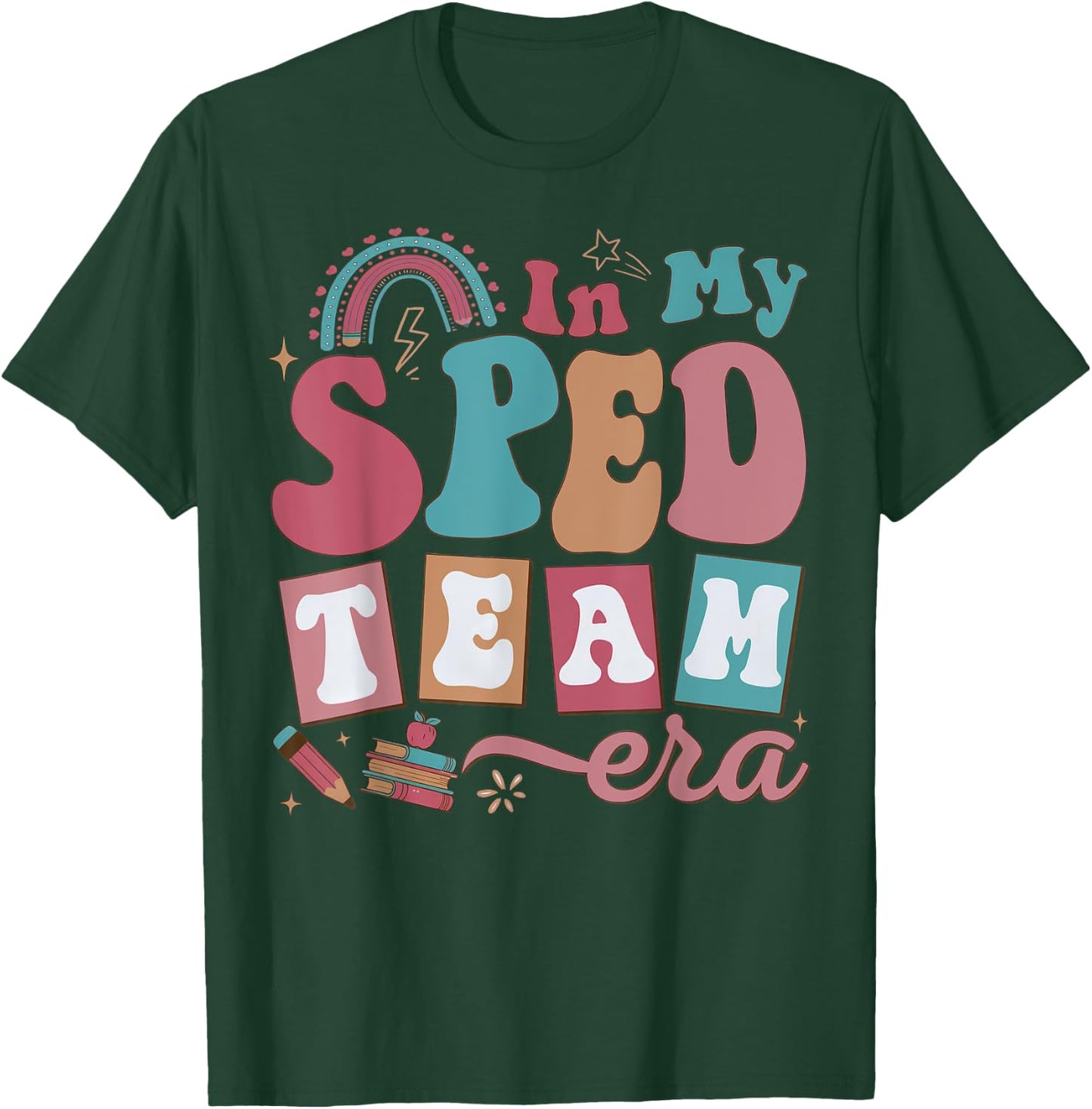 Retro In My Sped Team Era Teacher Back To School Women Kids T-Shirt - T-Shirt | Forest