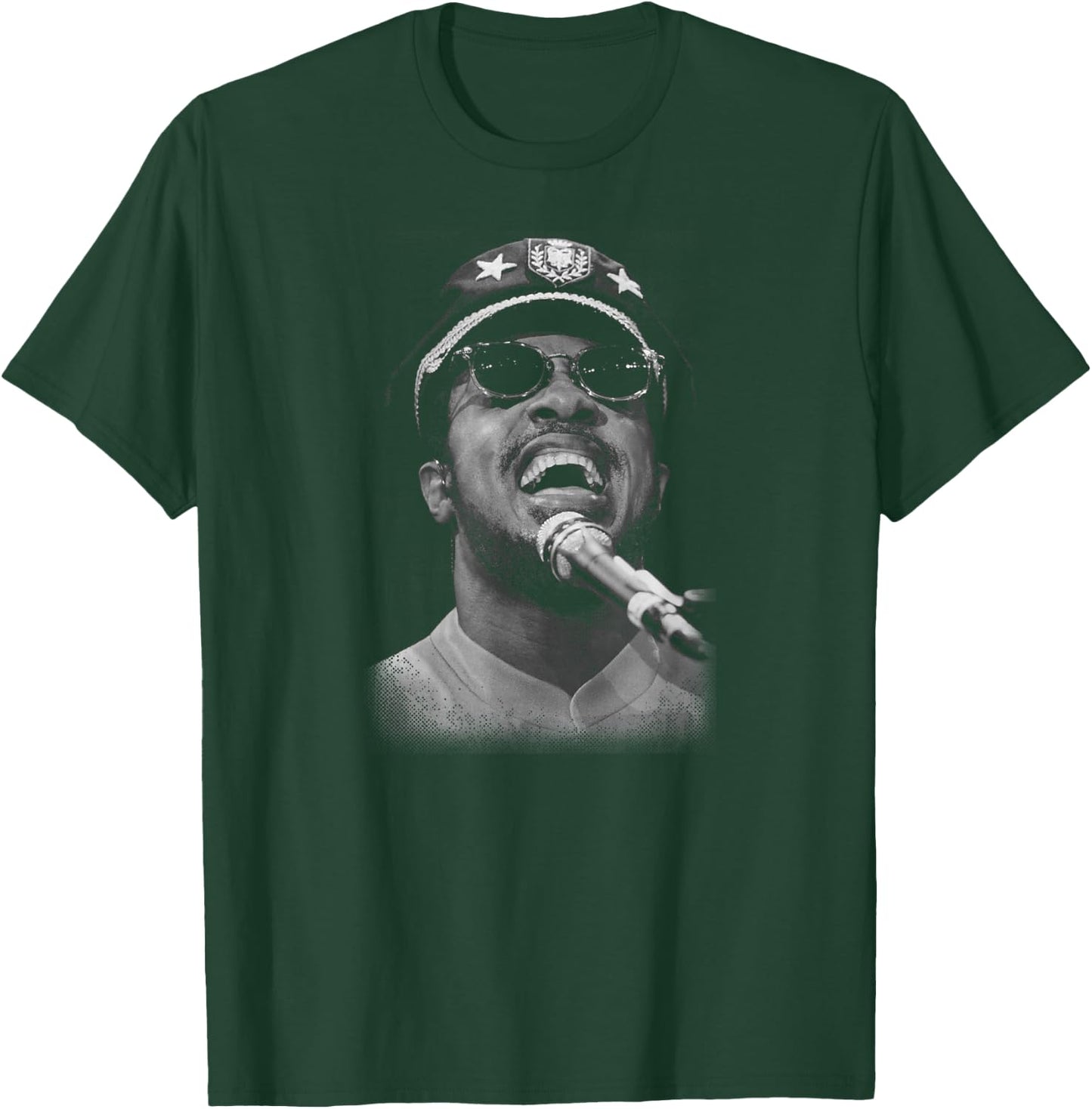 Stevie Wonder Performing Live by Stephen Wright T-Shirt - T-Shirt | Forest