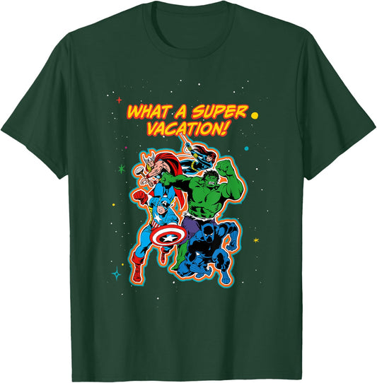 Marvel Avengers Family Matching Trip What a Super Vacation T-Shirt - T-Shirt | Forest
