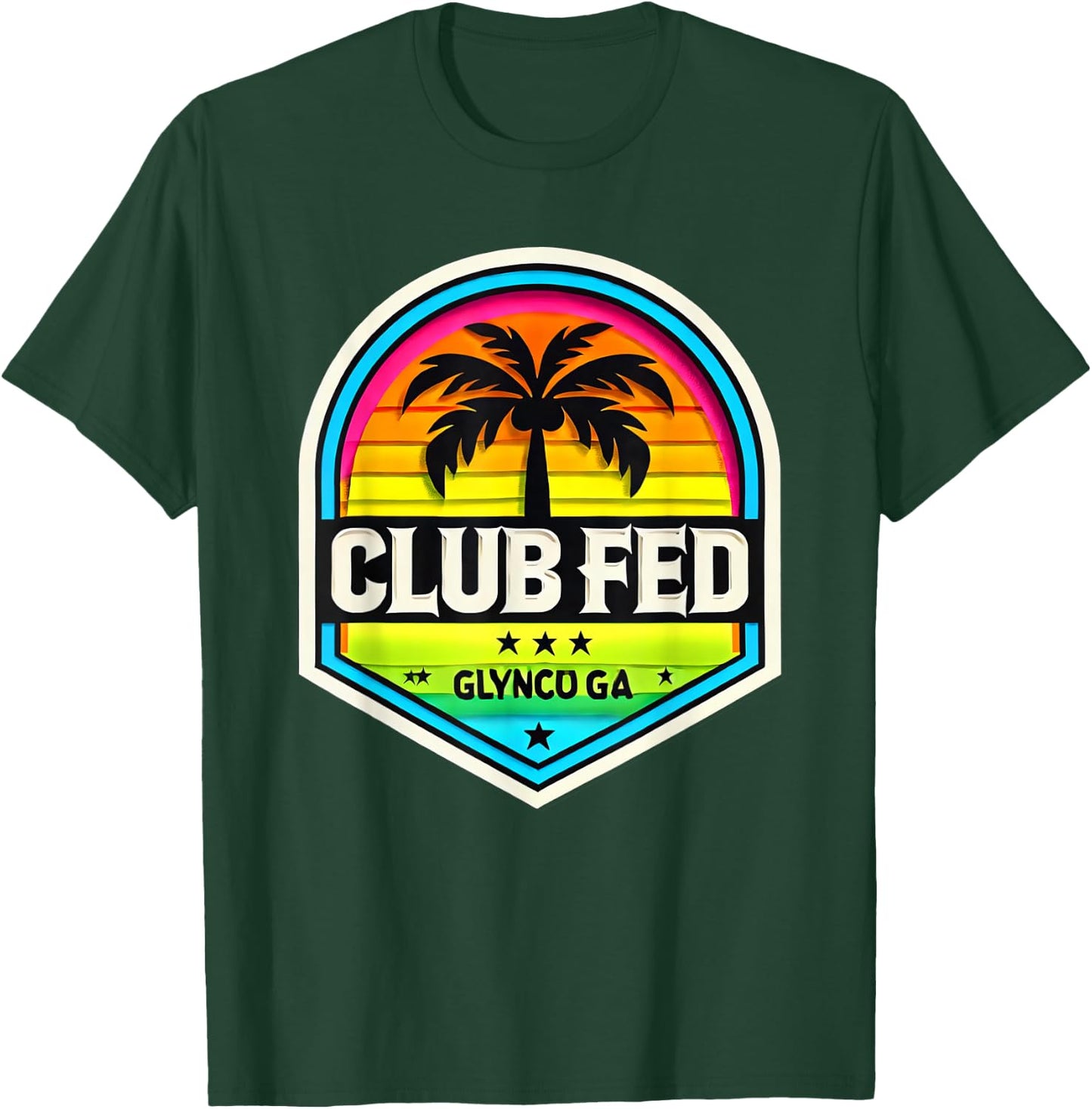 Federal Law Enforcement Training - Club Fed - Glynco GA T-Shirt - T-Shirt | Forest