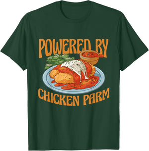 Powered By Chicken Parm Chicken Parmesan T-Shirt - T-Shirt | Forest