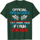 Official Fireworks Technician 4th Of July Pyro-technician Women Men T-Shirt - T-Shirt | Forest