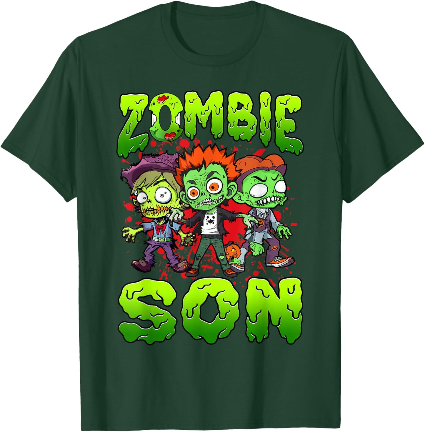 Zombie Son Halloween Costume Family Matching T-Shirt - T-Shirt | Forest