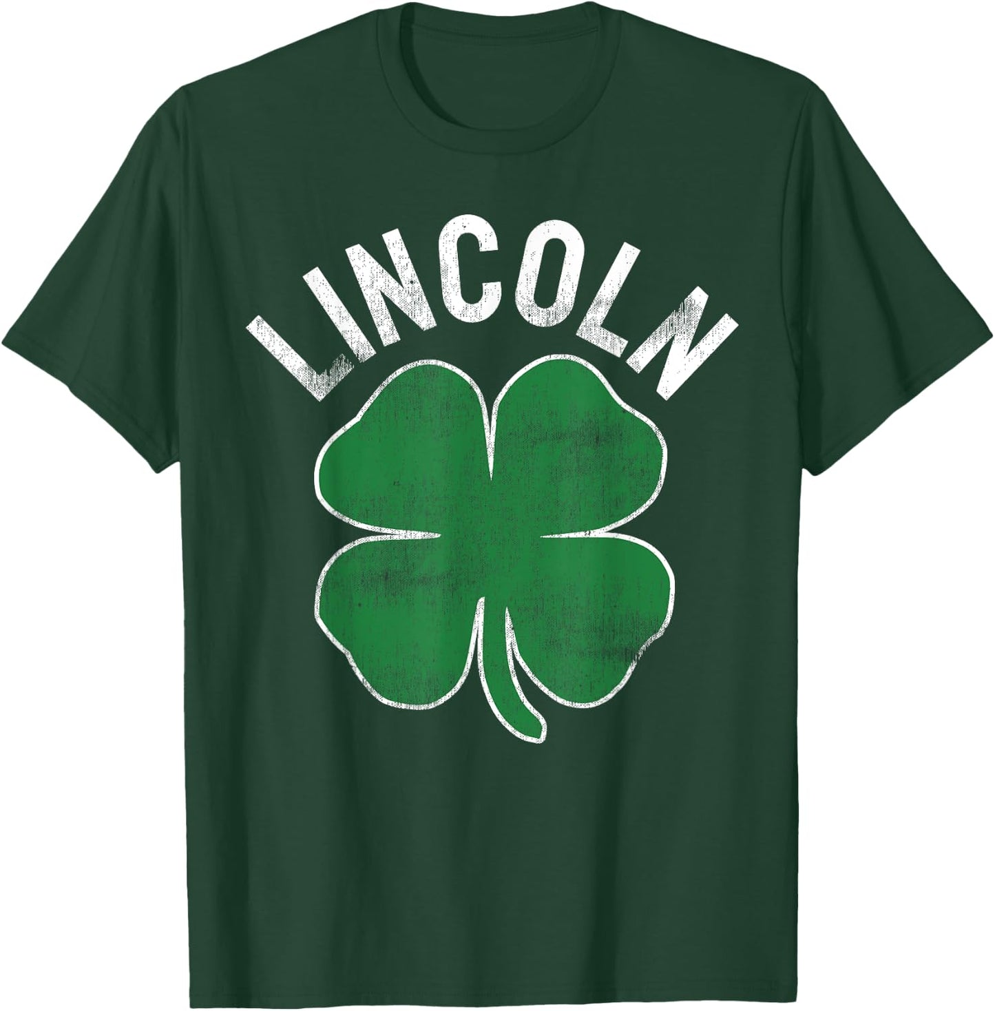 St. Patrick's Day Shamrock Lincoln Nebraska Irish T-Shirt - T-Shirt | Forest