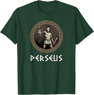 Perseus Greek Hero Ancient Greece Mythology T-Shirt - T-Shirt | Forest