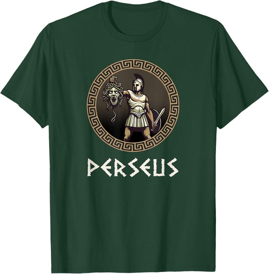 Perseus Greek Hero Ancient Greece Mythology T-Shirt - T-Shirt | Forest