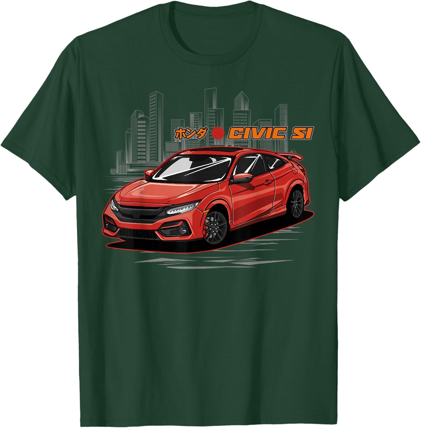 Civic Si JDM Japanese Car T-Shirt - T-Shirt | Forest