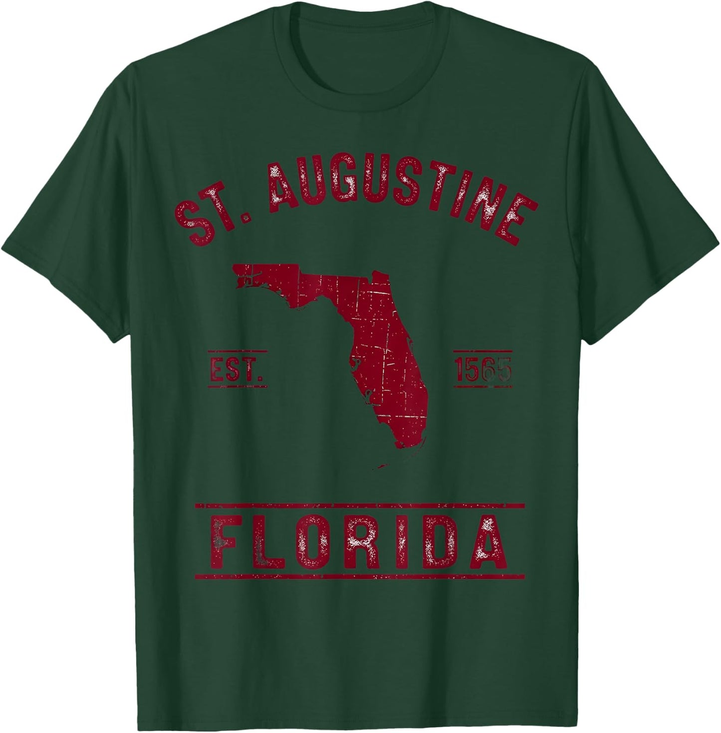 St. Augustine Florida Est 1565 T-Shirt - T-Shirt | Forest