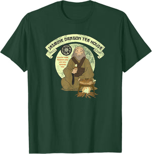 Avatar: The Last Airbender Iroh Jasmine Dragon Tea House Small T-Shirt - T-Shirt | Forest