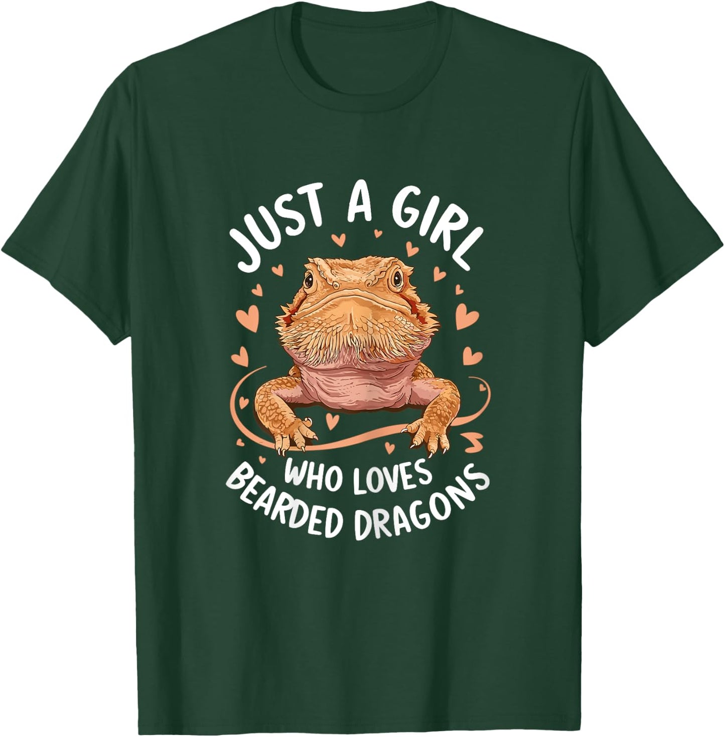Bearded Dragon Just a Girl Who Loves Bearded Dragon T-Shirt - T-Shirt | Forest