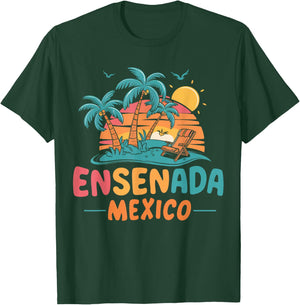 Ensenada Mexico Tropical Sunset beach Souvenir Vacation Women Kids T-Shirt - T-Shirt | Forest