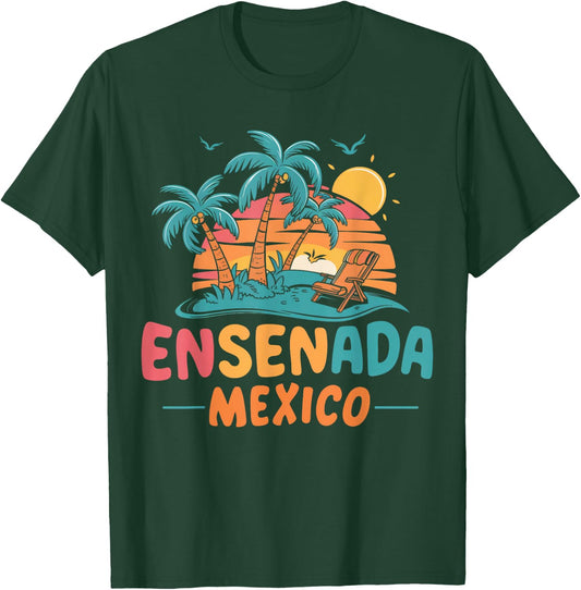 Ensenada Mexico Tropical Sunset beach Souvenir Vacation Women Kids T-Shirt - T-Shirt | Forest