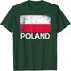 Polish Flag | Vintage Made In Poland Polska Gift T-Shirt - T-Shirt | Forest