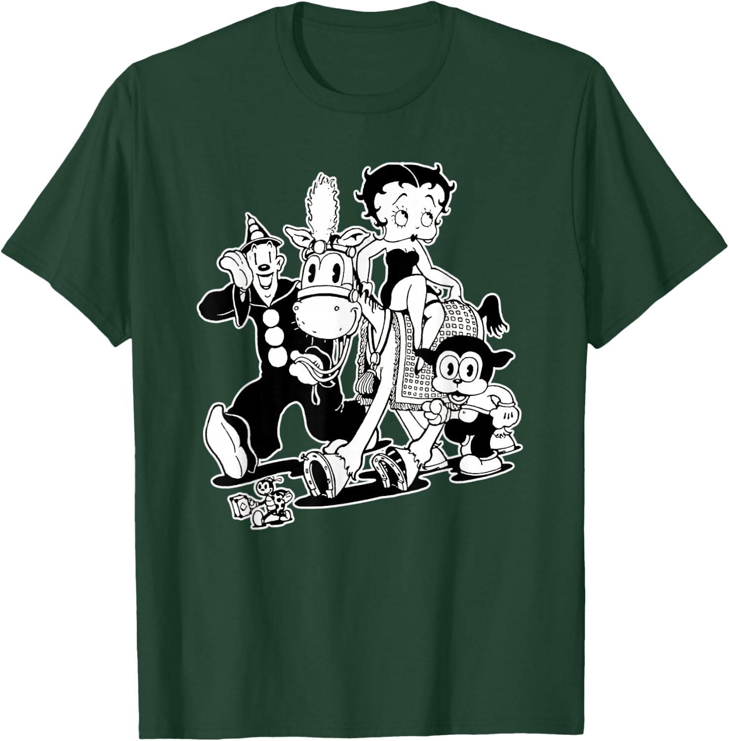 Koko the Clown Bimbo Betty Vintage Crew Cartoon T-Shirt - T-Shirt | Forest