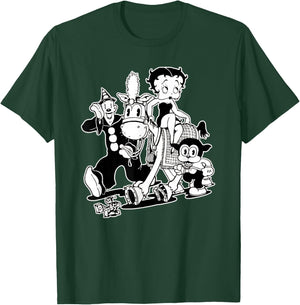 Koko the Clown Bimbo Betty Vintage Crew Cartoon T-Shirt - T-Shirt | Forest