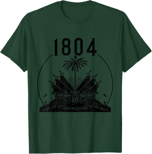 Haitian Flag Day Pride 1804 Haiti First Black Republic T-Shirt - T-Shirt | Forest