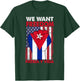 We Want Freedom Patria y Vida Sos Cuba Half American Cuban T-Shirt - T-Shirt | Forest