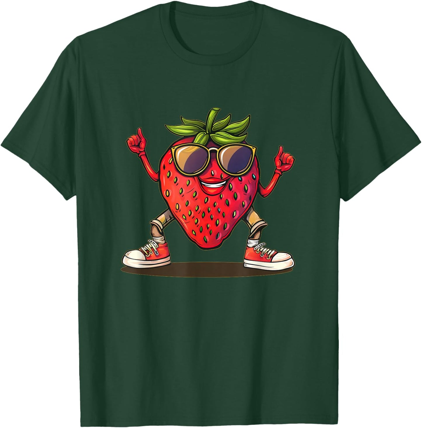 Partying Strawberry Costume for Boys and Girls T-Shirt - T-Shirt | Forest