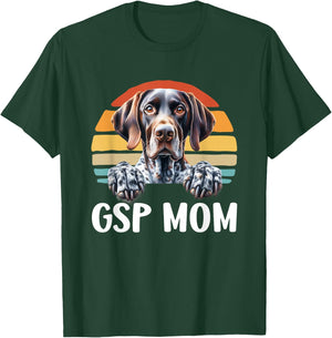 GSP Mom German Shorthaired Pointer Hunting Dog T-Shirt - T-Shirt | Forest