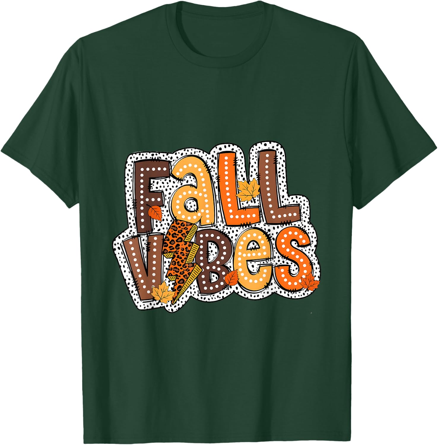 Fall Vibes,Groovy Face Retro Fall Season Autumn T-Shirt - T-Shirt | Forest