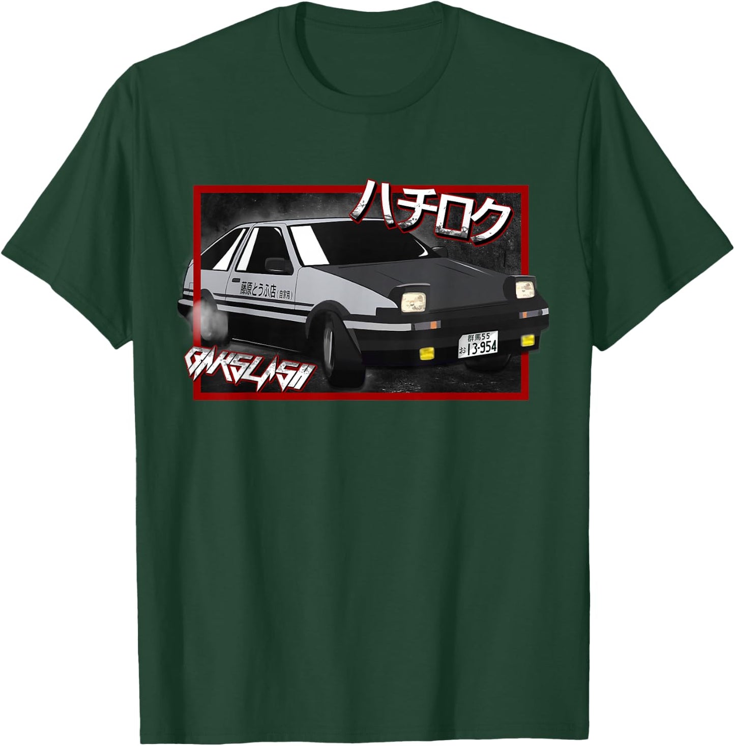 JDM Drift Anime Manga Car Hachiroku T-Shirt - T-Shirt | Forest